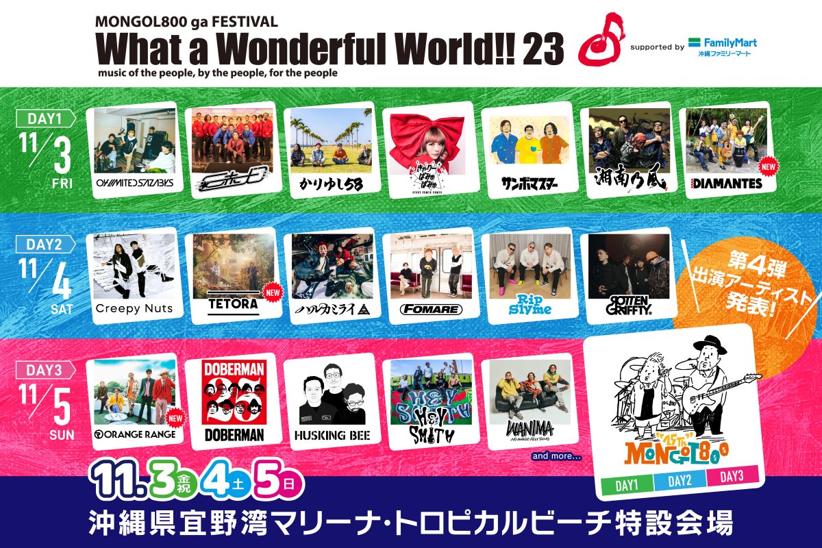 モンゴル800 フェス What a Wonderful World!!23-